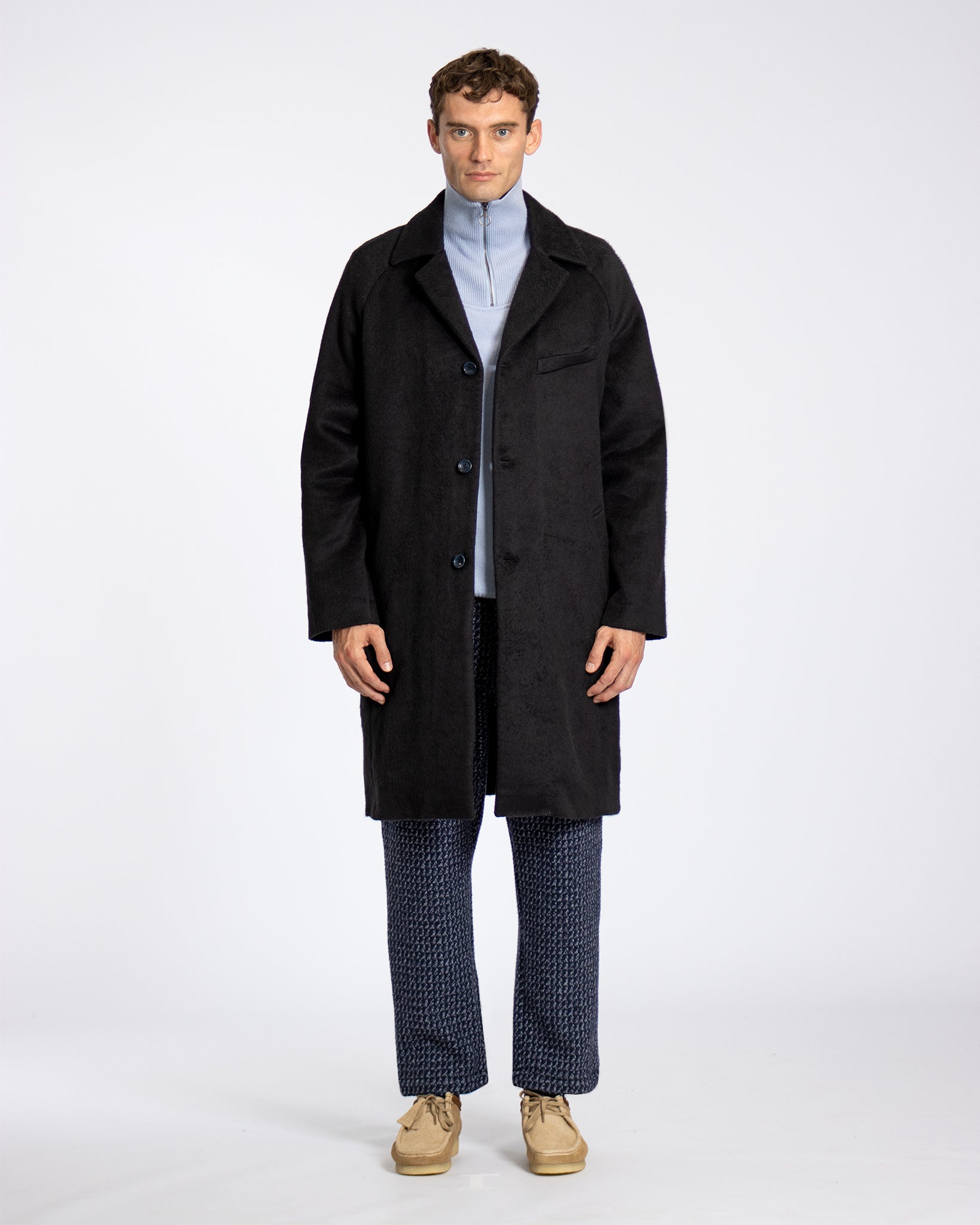 Black 2025 pile coat