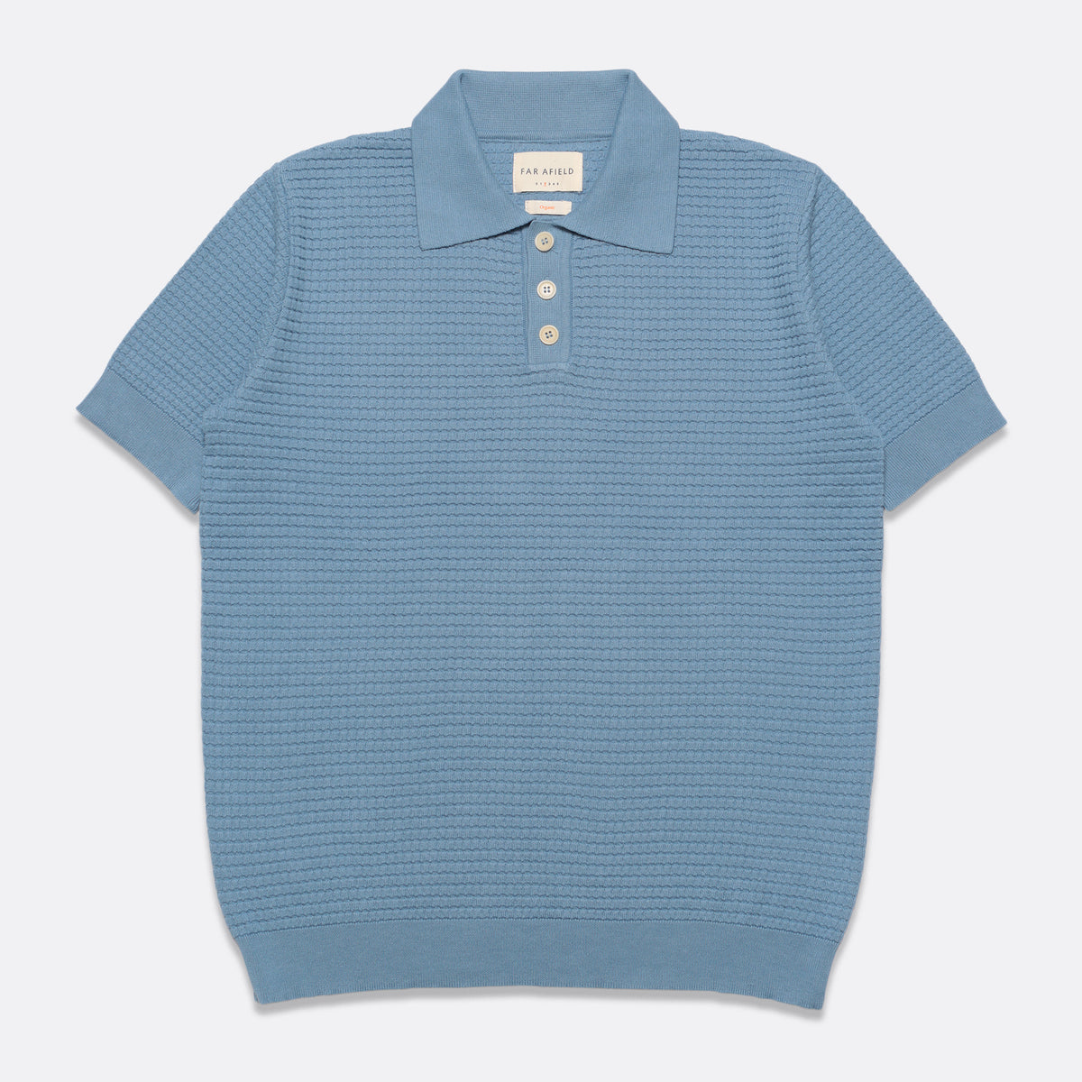 Renard Polo - Allure Blue Ribbed Waffle – Far Afield